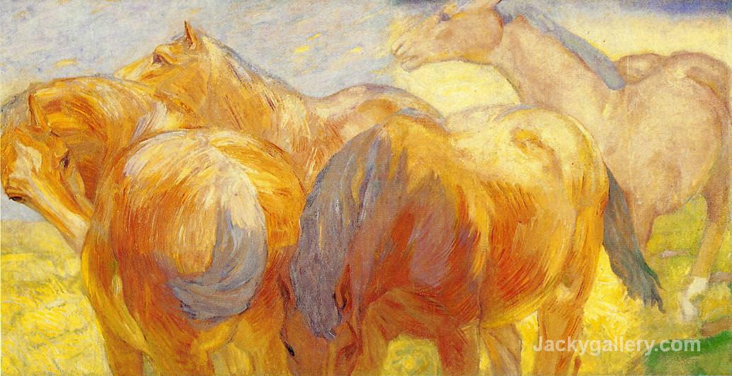 Lenggries Horse by Franz Marc paintings reproduction
